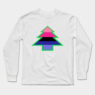 Omnisexual/Omniromantic Pride: Christmas Tree Long Sleeve T-Shirt